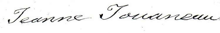 Signature Jeanne JOUANEAU